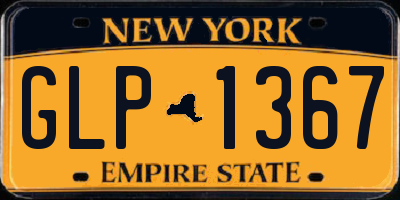 NY license plate GLP1367
