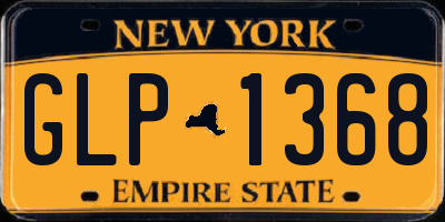 NY license plate GLP1368