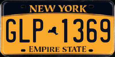 NY license plate GLP1369
