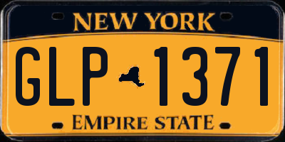 NY license plate GLP1371