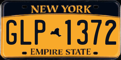 NY license plate GLP1372