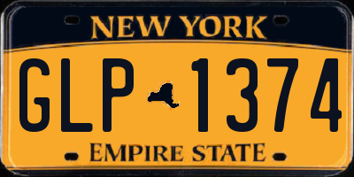 NY license plate GLP1374