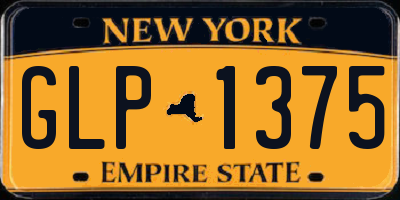 NY license plate GLP1375