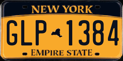 NY license plate GLP1384