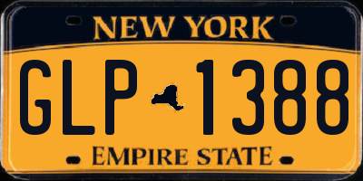 NY license plate GLP1388