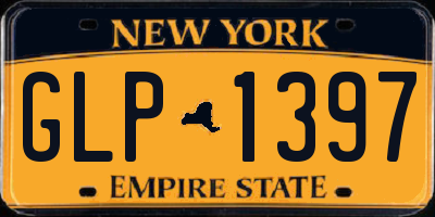 NY license plate GLP1397