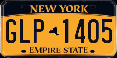 NY license plate GLP1405