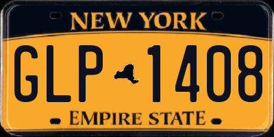 NY license plate GLP1408