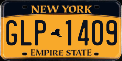 NY license plate GLP1409
