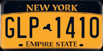 NY license plate GLP1410
