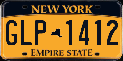 NY license plate GLP1412