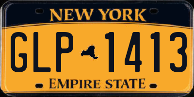NY license plate GLP1413