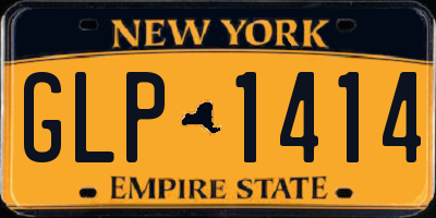 NY license plate GLP1414