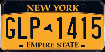 NY license plate GLP1415