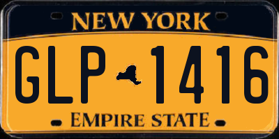 NY license plate GLP1416