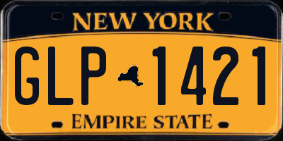 NY license plate GLP1421