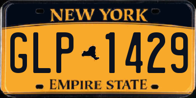 NY license plate GLP1429