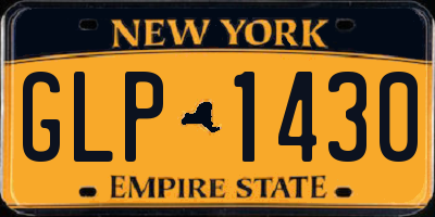 NY license plate GLP1430