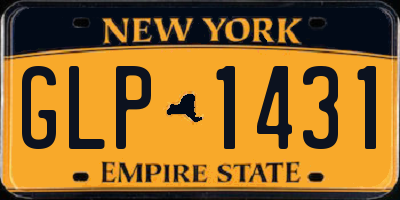 NY license plate GLP1431