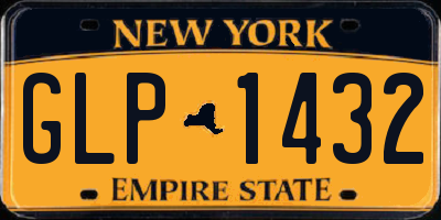 NY license plate GLP1432