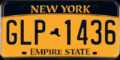 NY license plate GLP1436