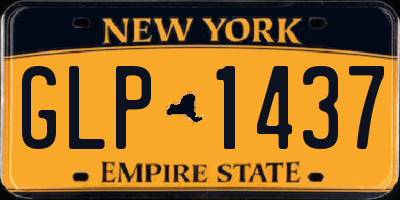 NY license plate GLP1437