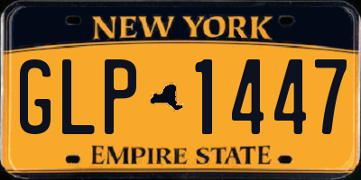NY license plate GLP1447
