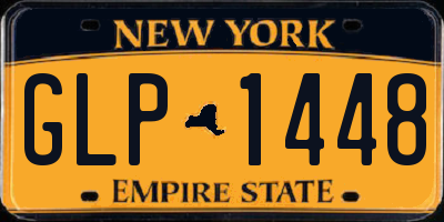 NY license plate GLP1448