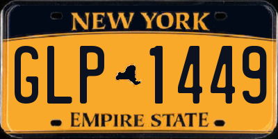 NY license plate GLP1449