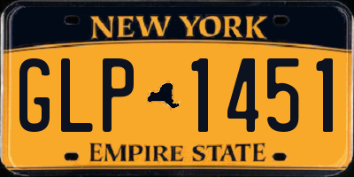 NY license plate GLP1451