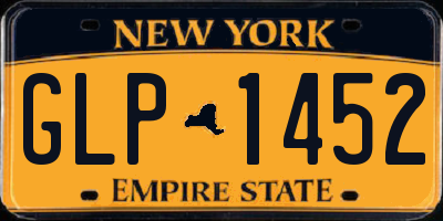 NY license plate GLP1452