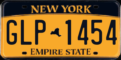 NY license plate GLP1454