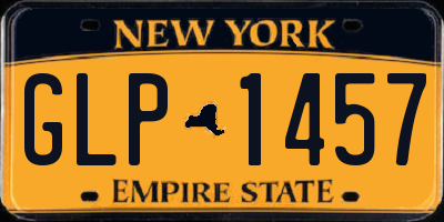 NY license plate GLP1457