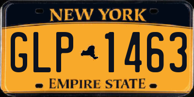 NY license plate GLP1463