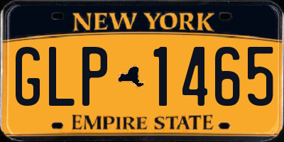 NY license plate GLP1465