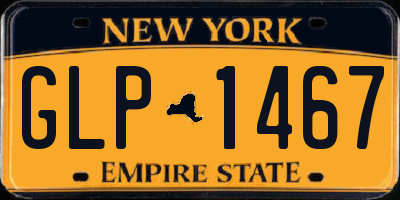 NY license plate GLP1467