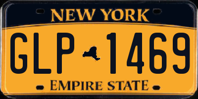 NY license plate GLP1469
