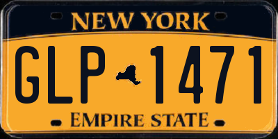 NY license plate GLP1471