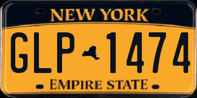 NY license plate GLP1474