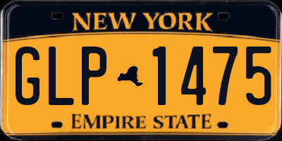 NY license plate GLP1475