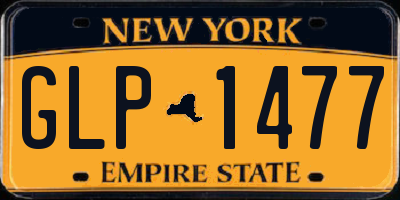 NY license plate GLP1477