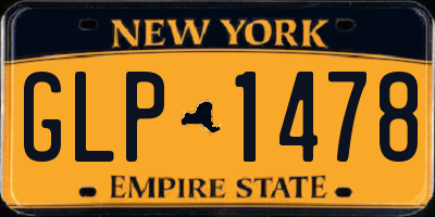 NY license plate GLP1478