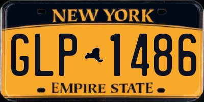 NY license plate GLP1486