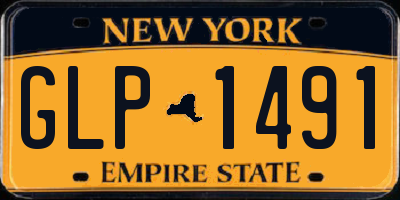 NY license plate GLP1491