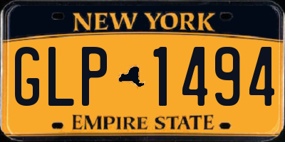NY license plate GLP1494