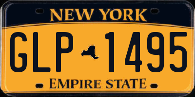 NY license plate GLP1495