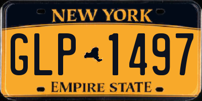 NY license plate GLP1497