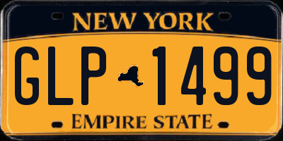 NY license plate GLP1499