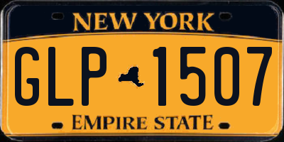 NY license plate GLP1507