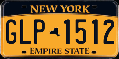 NY license plate GLP1512